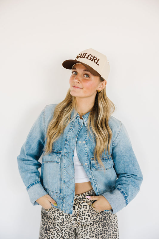 BROWN NAILGRL Trucker Hat