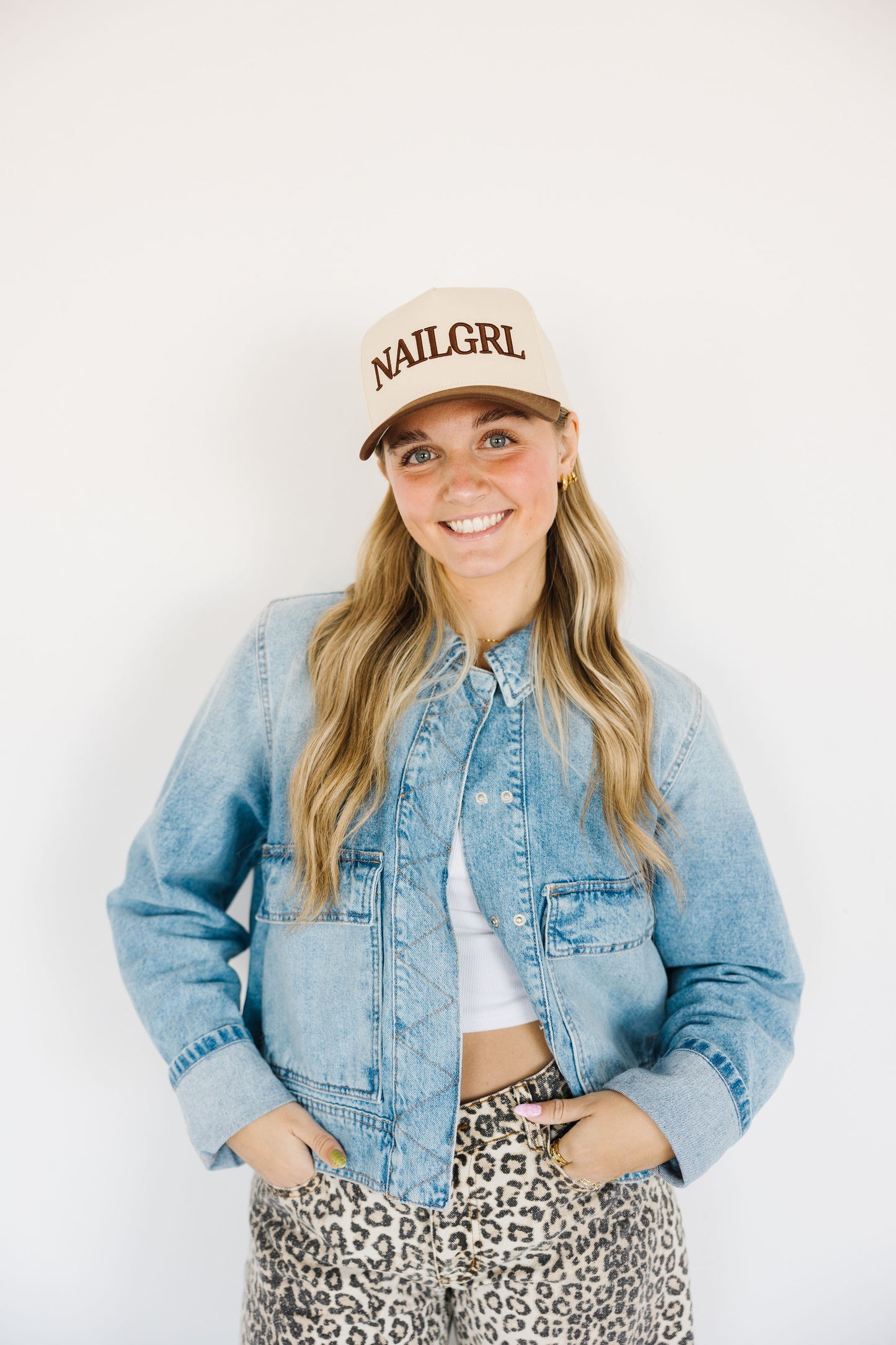 BROWN NAILGRL Trucker Hat