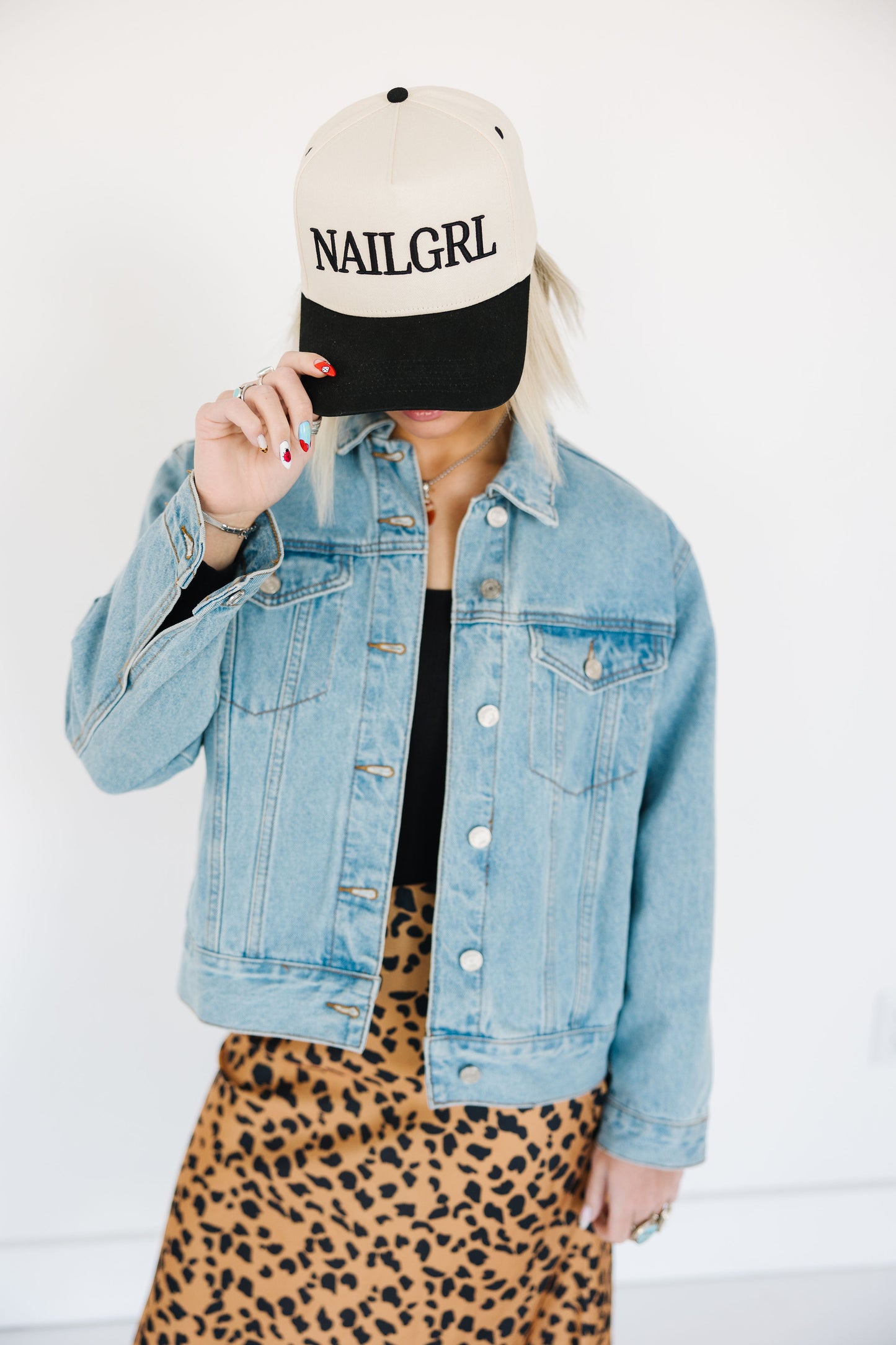 BLACK NAILGRL Trucker Hat