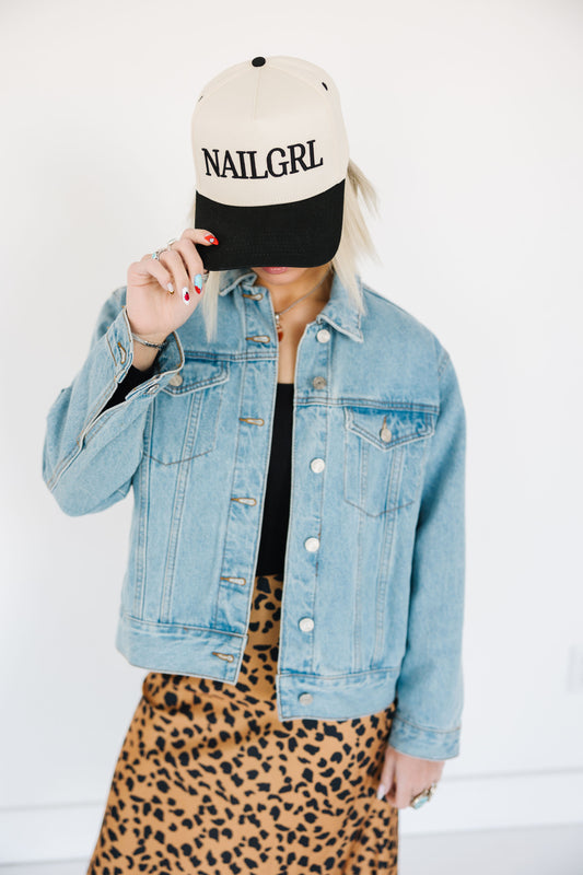 BLACK NAILGRL Trucker Hat