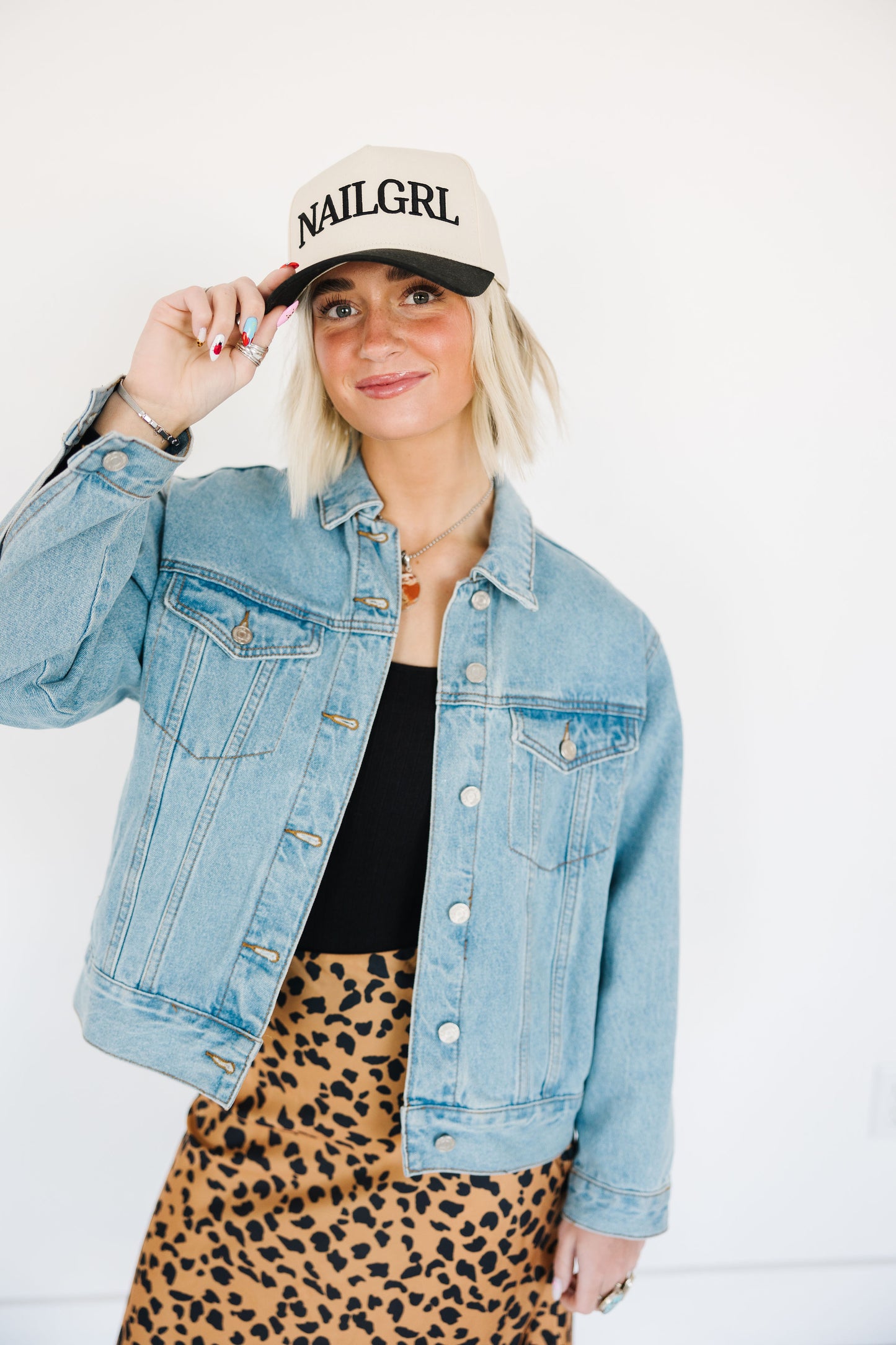 BLACK NAILGRL Trucker Hat