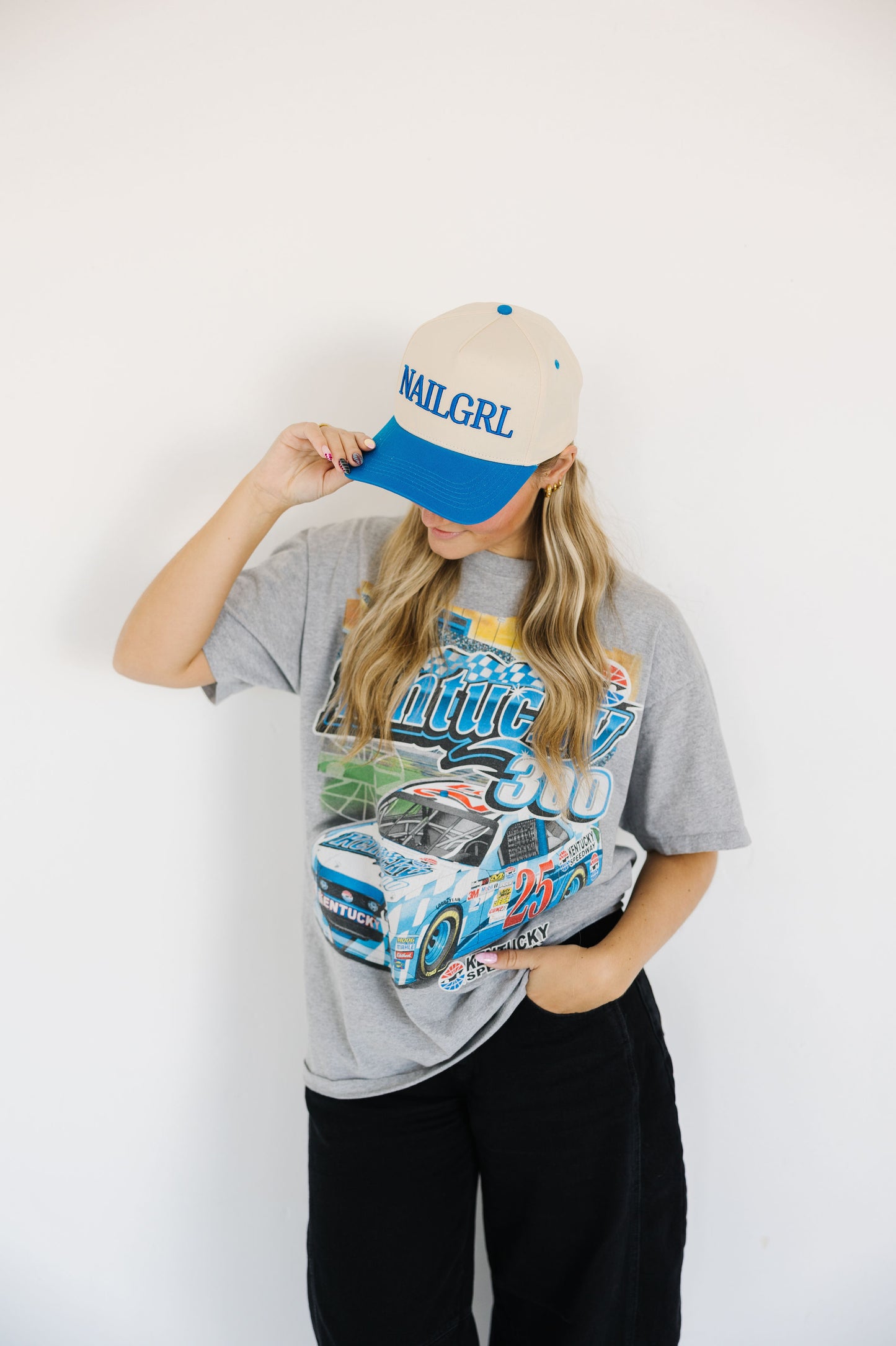 BLUE NAILGRL Trucker Hat