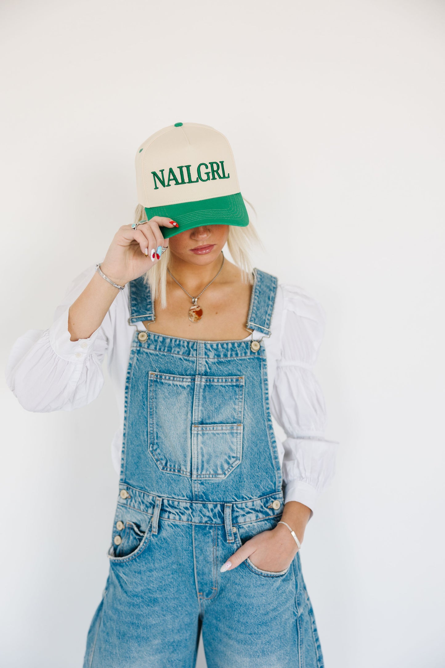 GREEN NAILGRL Trucker Hat