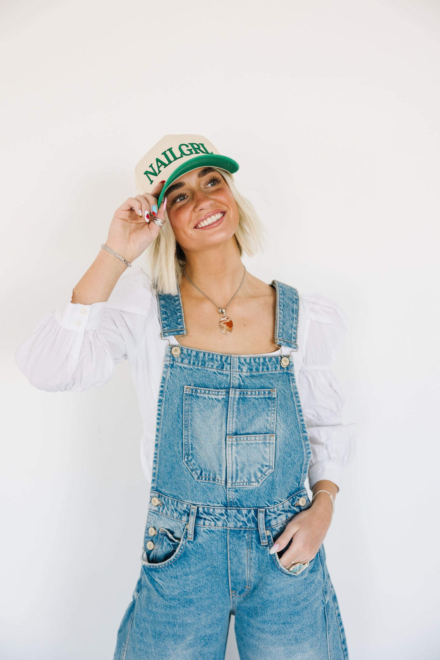 GREEN NAILGRL Trucker Hat